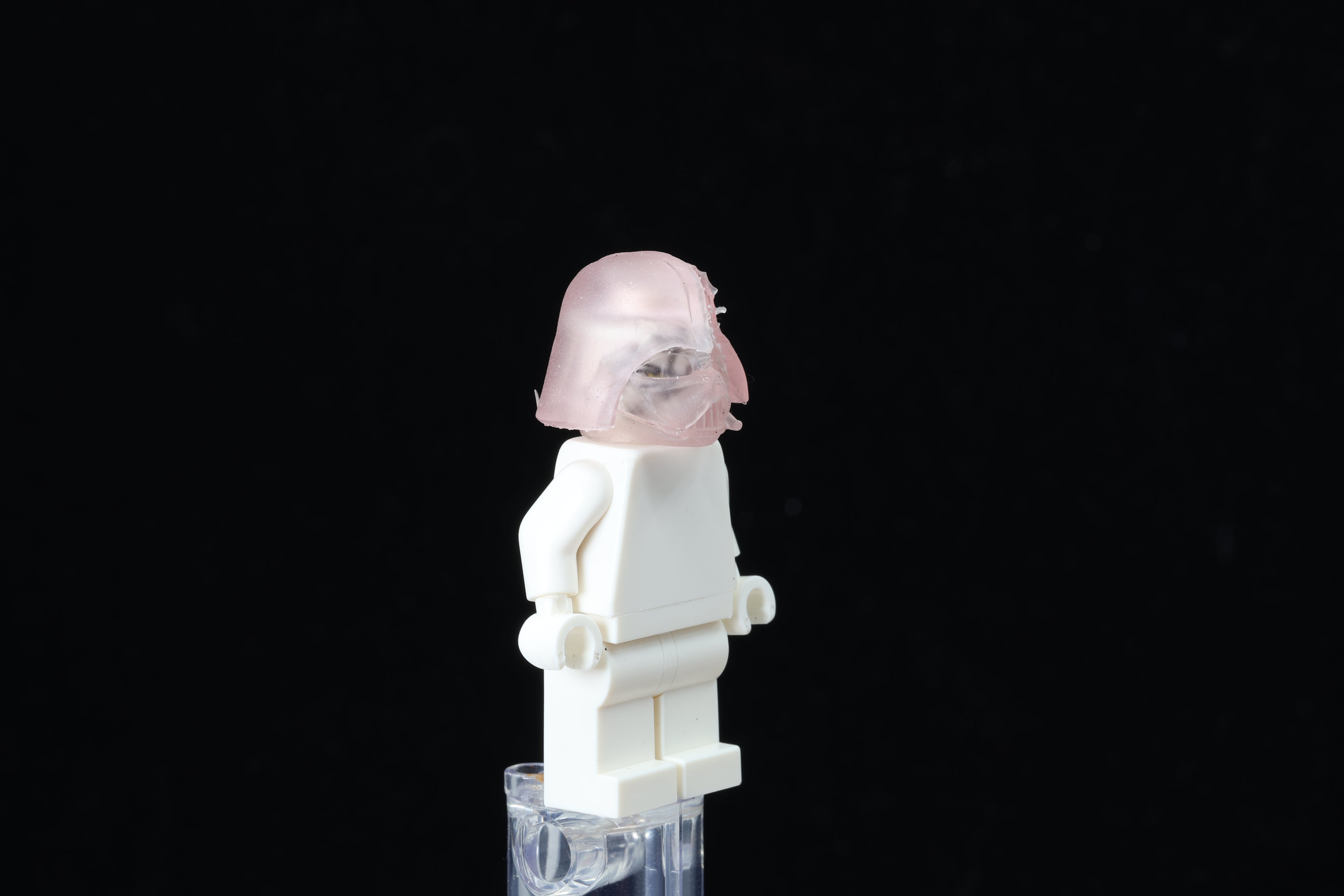 Transparent Red Dark Lord Helmet